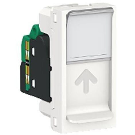 Toma RJ45 categoría 5e UTP 1 modulo polar SCHNEIDER NU341018