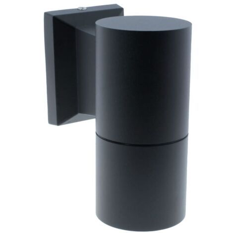 Aplique “Relax” para jardín o exteriores GU10 IP44 fabricado en metal color negro texturizado (1/5)