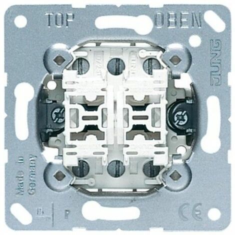 Mecanismo doble pulsador conmutador 10AX 250V JUNG 539U