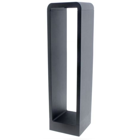 Baliza LED COB “Pisa” 50cm (9W 4000K 350lm) IP65 fabricado en aluminio y acrílico color negro (1/5)