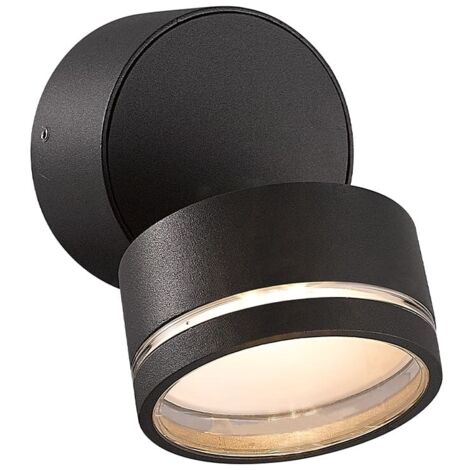 Aplique redondo LED SMD abatible “Tivo” (6W 4000K 450lm) IP54 fabricado en aluminio y plástico color gris antracita (1/4)