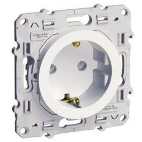 BASE 2P+TT LATERAL SEGURIDAD CON PLACA CORAL BLANCO BJC REF.:21924