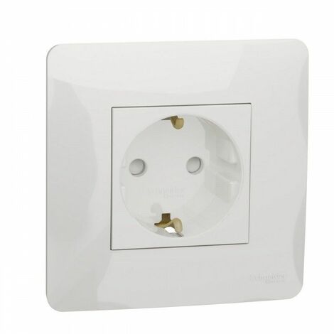 Base de enchufe schuko monobloc polar SCHNEIDER NU203718
