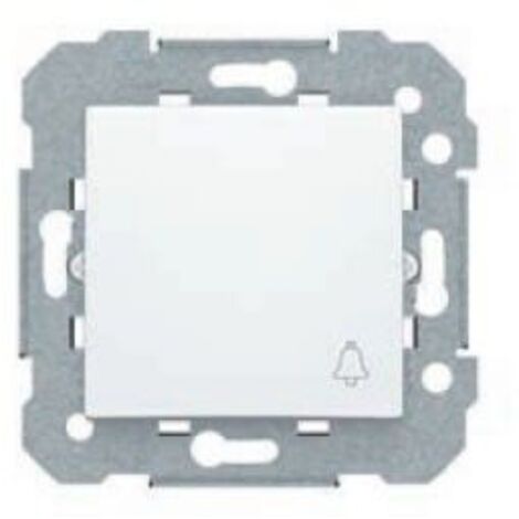 Pulsador con logo de campana blanco BJC Viva 23516-1