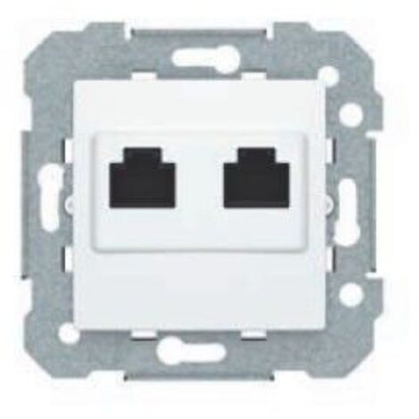 Toma doble RJ45 blanco BJC Viva 23586-2