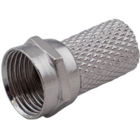 Conector F macho a torsión para cable coaxial de 7 mm. (1/2)