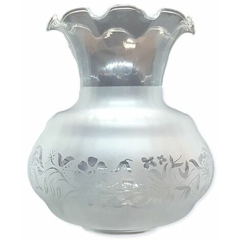 Tulipa de cristal SEÑORITA mate 14.5x12cm boca de 5cm