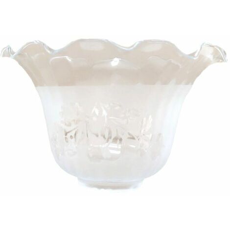 Tulipa de cristal GRANADA mate 10x17cm boca de 5cm