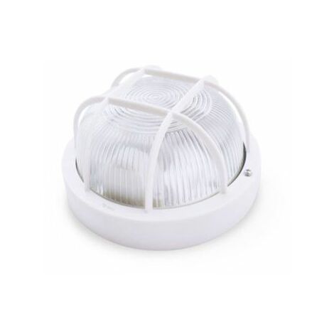 Aplique redondo de termoplástico con rejilla BLANCO E27 GSC 0700156 (1/2)