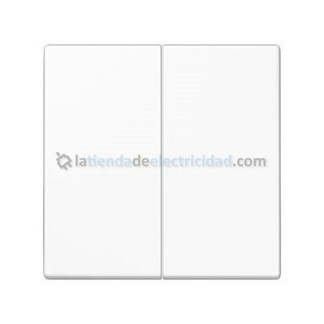 Tecla doble para interruptor o pulsador BLANCO JUNG LS 995 WW