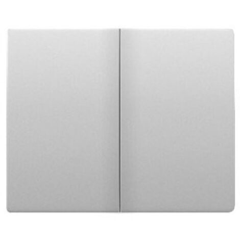 Tecla doble interruptor o conmutador ALUMINIO MERCURIO BJC IRIS 18709-MA