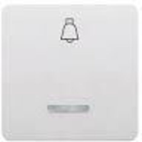 Tecla pulsador campana ancha BLANCA con luminoso BJC 17716-L
