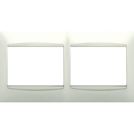 Marco 2 elementos BLANCO con embellecedor BJC Coral 21212