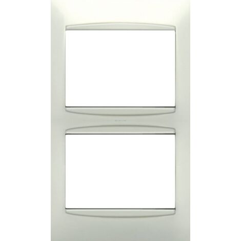 Marco 2 elementos vertical BLANCO con embellecedor BJC Coral 21312