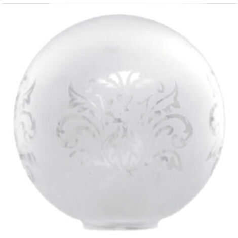 Tulipa de cristal bola mate de 12cm boca 5cm
