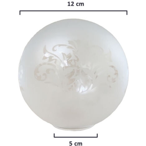 Tulipa De Cristal Bola Opal De 11cm Boca De 5cm