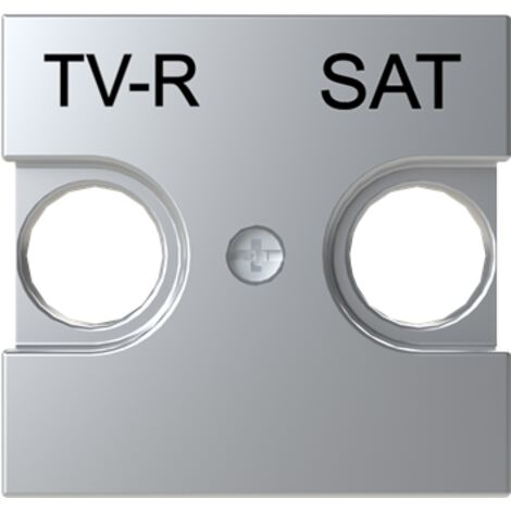 Tapa TV + R/SAT Serie Zenit de Niessen  Plata