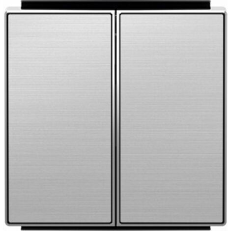 Tecla doble interruptor-conmutador ACERO INOX NIESSEN SKY 8511 AI