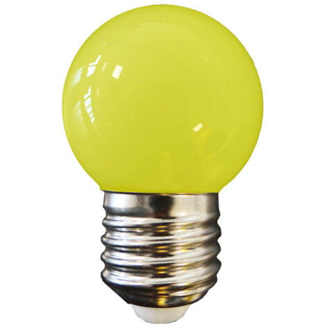 Bombilla esférica led e27 1w 80lm luz amarilla ø45x69mm EDM (1/3)