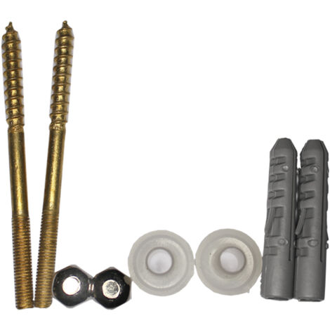 Juego de tornillos de wc de laton m5x75mm (envasado) (1/2)