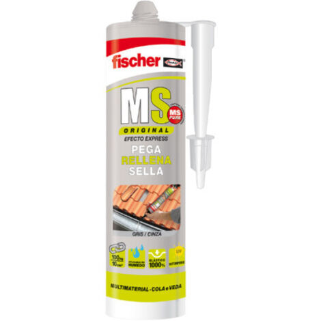 Sellante Adhesivo MS FISCHER - Gris Universal 290ml 546184 (1/3)