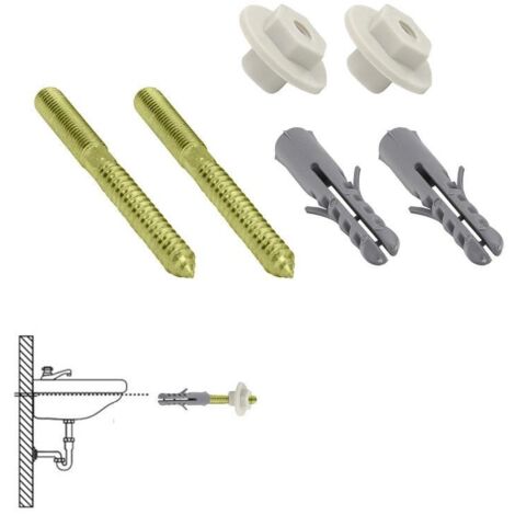 WOLFPACK LINEA PROFESIONAL kit sanitario fijacion lavabo  10x110 mm. (2 piezas)