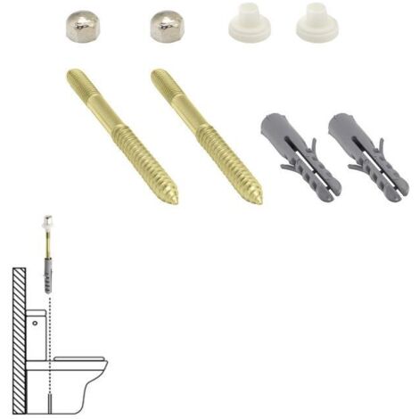 Kit Sanitario Fija Wc  5x75 mm. Bicromatado (2 Piezas) (1/2)