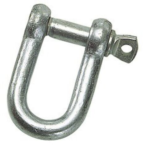 Grillete Recto Galvanizado 10 mm. 3/8" Uso Domestico