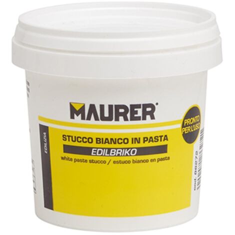 Edil Masilla Plástica Blanca Maurer (Tarrina 0,5 kilos)