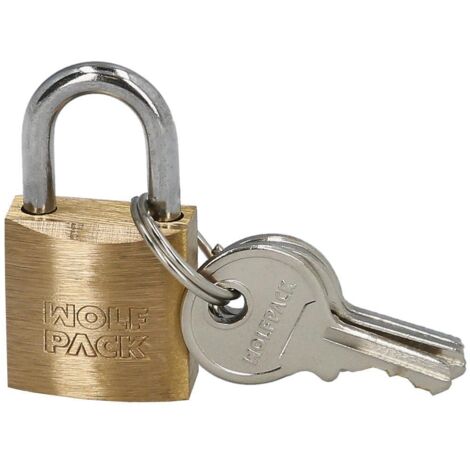 WOLFPACK LINEA PROFESIONAL - Candado Laton Arco Normal 20 mm.