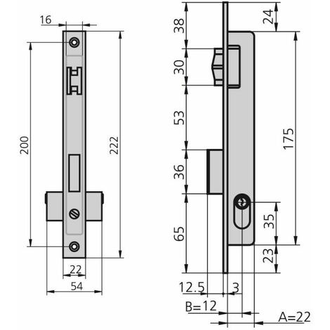 Cerradura CVL 1963V/5  Carpintería Metálica