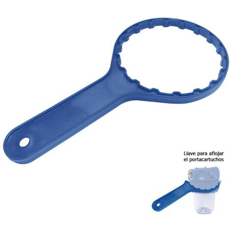 MAURER llave apertura / cierre portacartuchos filtro agua 5 , Llave apertura cierre porta cartuchos- Llave para abrir y cerrar el filtro de agua.- Material plástico azu