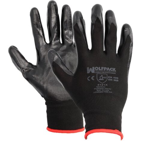 Guantes Nitrilo / Nylon Impregnado 9" (Par) (1/3)