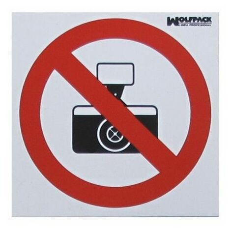 Cartel Prohibido Hacer Fotografias 10,5x10,5