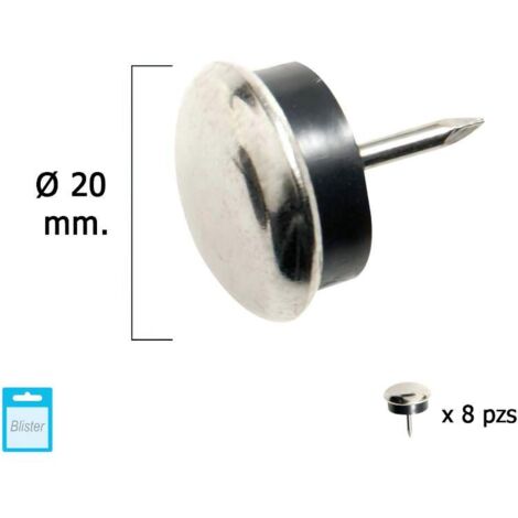 MAURER Borracha de Metal Deslizante Ø20 Transparente (Blister 8 Unidades) Goma Claro, Multicolor