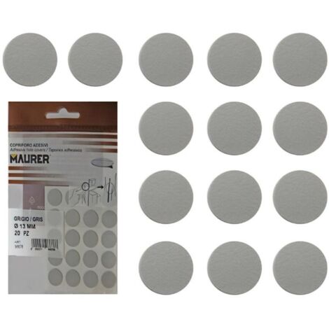 Tapatornillos Adhesivos Gris (Blister 20 unidades)