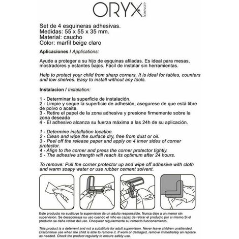 Protector oryx puertas / ventanas correderas (blister 4 piezas