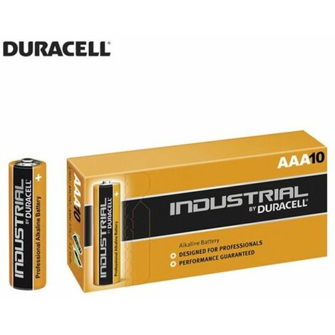 Pila alkalina procell duracell aaa - lr03 1,5v (caja 10 unid.) ø10,5x44,5mm