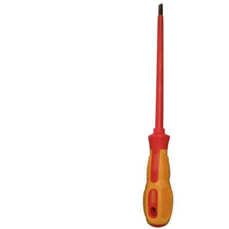 Destornillador Plano CromoVanadioProtegido1000V Punta3mm Largo100mm Mota (1/2)