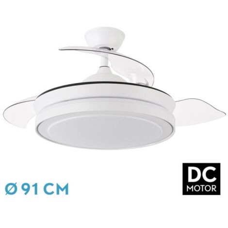 Ventilador de techo ESPARTA 6 velocidades LED (72W 3CCT 6120lm) IP20 color blanco
