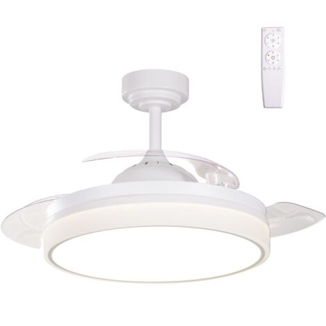 Ventilador LED aspas retráctiles Vera 35W 2900 Lm CCT (1/5)