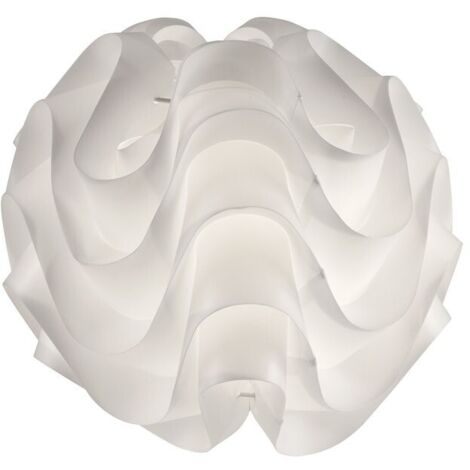 Lámpara esférica de sobremesa “Nube” E14 (40W máximo) IP20 Ø30cm fabricada en PVC color blanco (1/3)