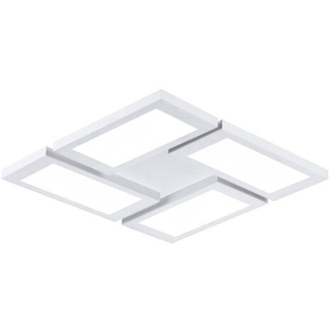 Plafón LED SMD “Or” de cuatro luces (72W 3000K 4680lm) IP20 fabricado en aluminio inyectado color blanco (1/3)