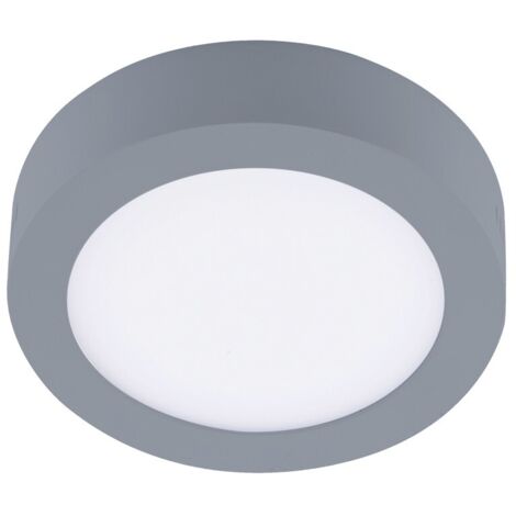 PLAFON LED 6W 4000K KNOW REDONDO GRIS