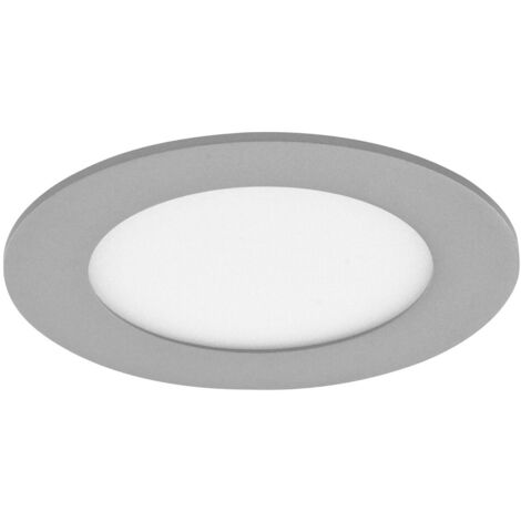 Downlight LED SMD regulable extraplano “Novo” redondo (12W 3CCT 900lm) IP43 Ø17,3cm fabricado en aluminio y acrílico color gris (1/4)