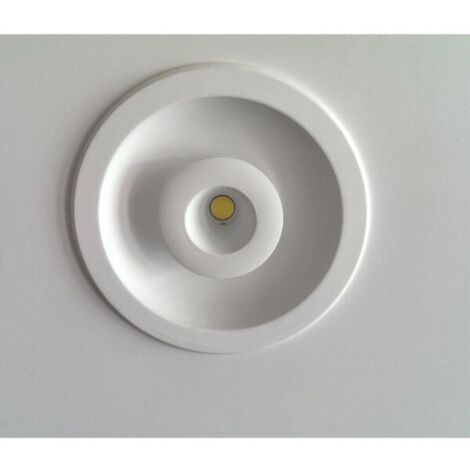 Empotrable LED SMD+LED COB redondo “Eye” con doble encendido (14W 2CCT 1260lm) IP20 Ø12cm fabricado en aluminio color blanco