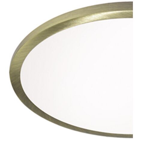 Downlight LED "Kaju" redondo (8W 4200K 680lm) IP20 Ø9cm fabricado en aluminio color cuero