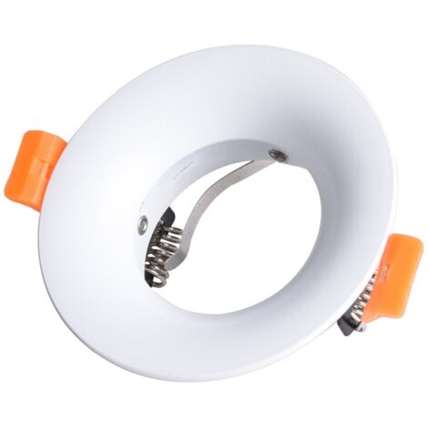 Empotrable redondo fijo “Reto" GU10 IP20 Ø8,5cm fabricado en aluminio color blanco