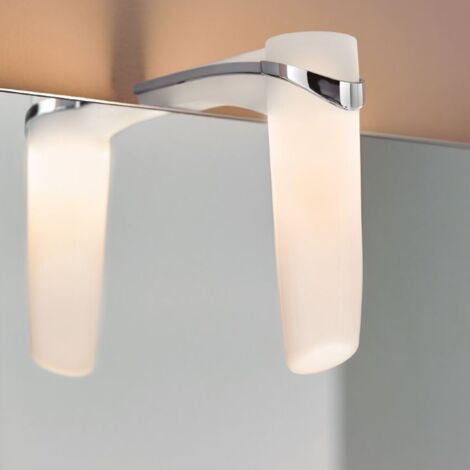 Aplique baño LED “Mallorca” (2W 4000K 140lm) IP44 fabricado en aluminio y ABS color blanco y cromo (1/5)