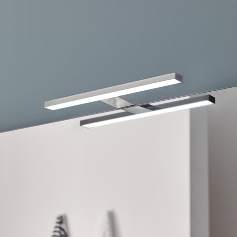 Aplique baño LED “Málaga” (7W 5700K 417lm) IP44 fabricado en aluminio y ABS color blanco y cromo (1/5)